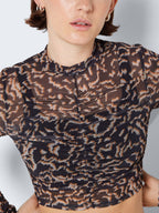 Noisy May CROPPED MESH TOP
