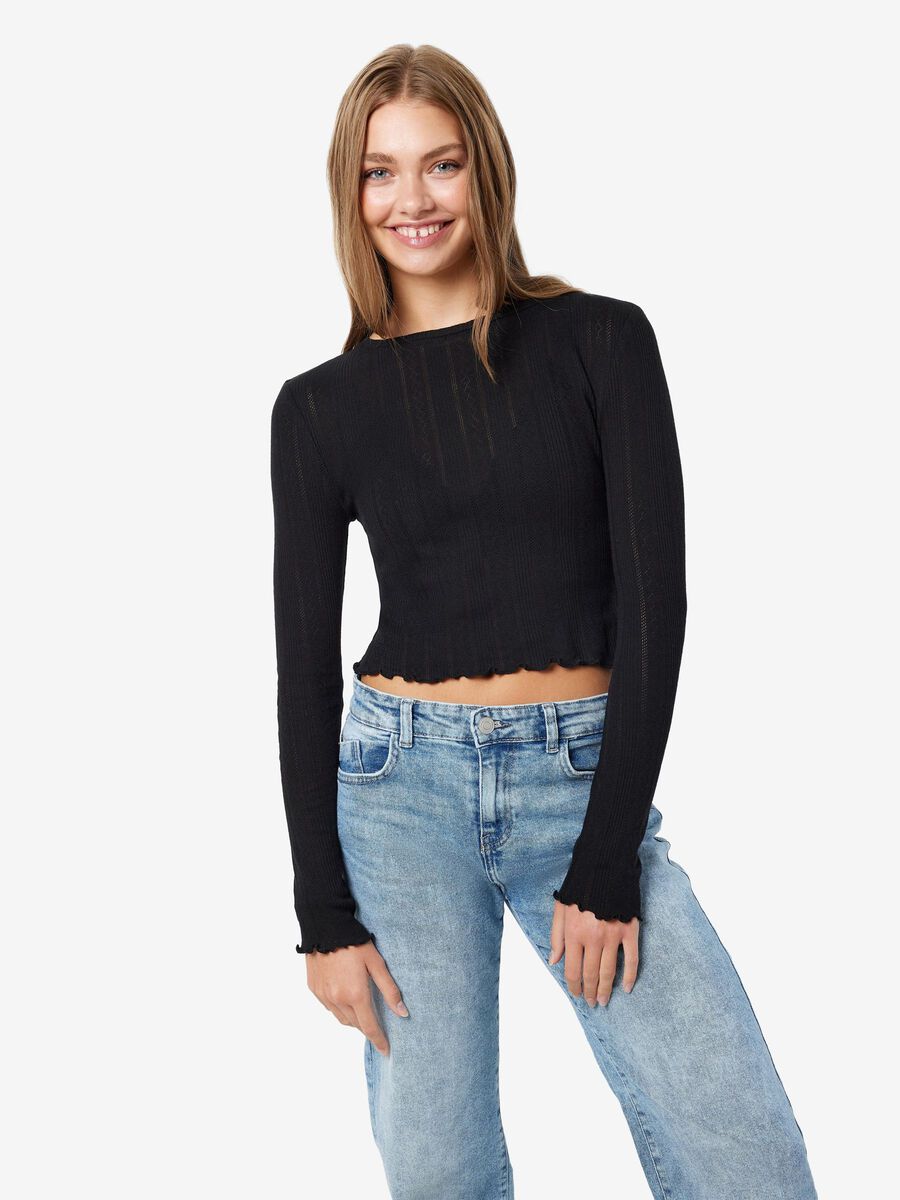 Noisy May LONG SLEEVED BABYLOCK TOP