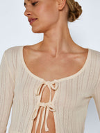 Noisy May TIE STRING CARDIGAN