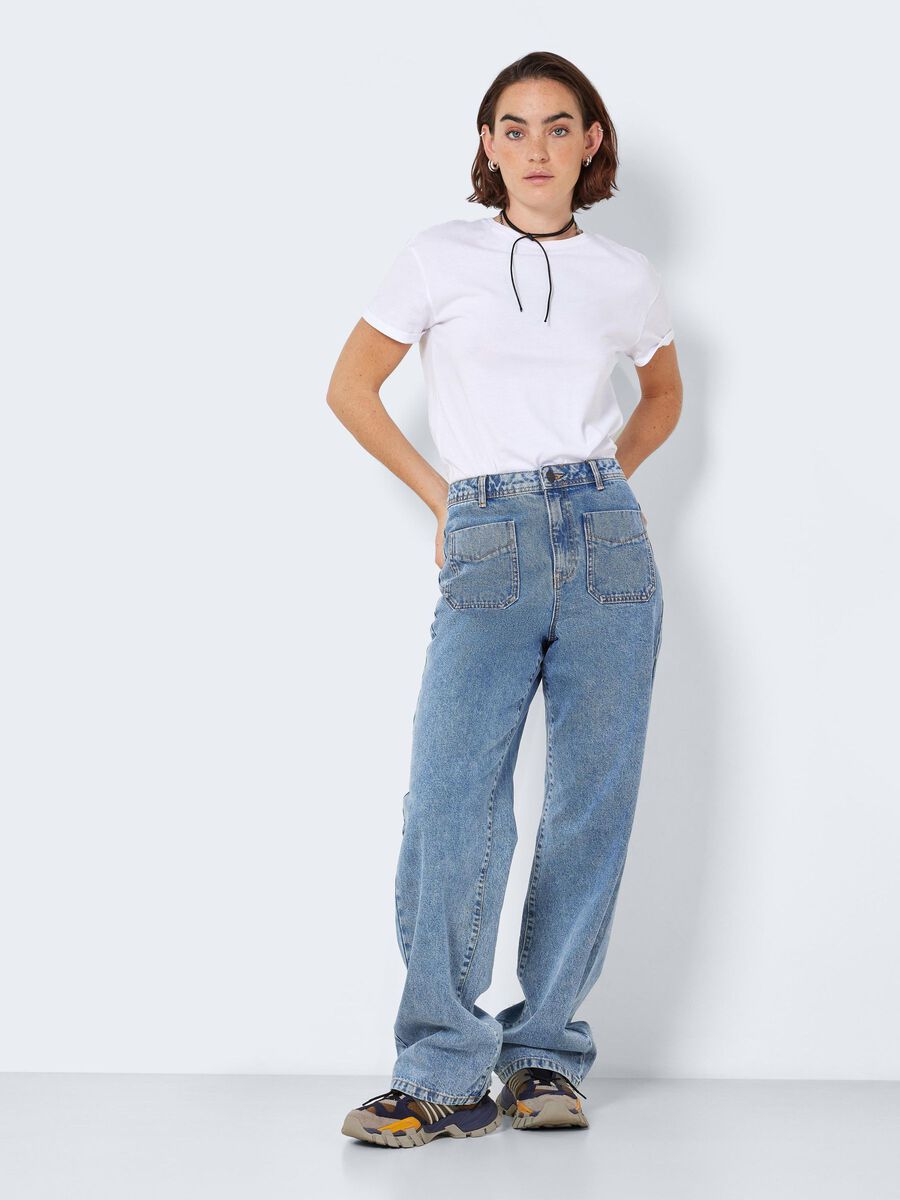 Noisy May NMDREW HIGH WAISTED WIDE LEG JEANS
