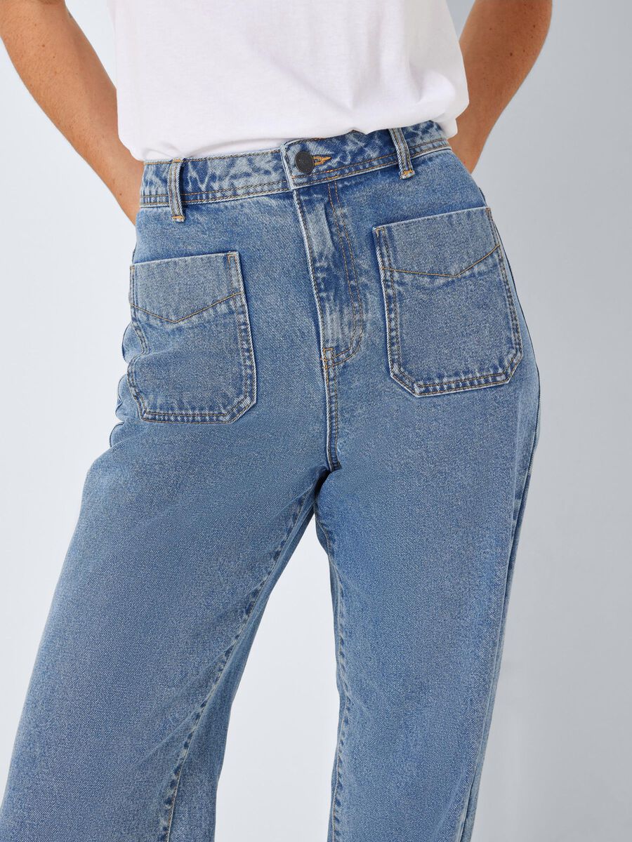 Noisy May NMDREW HIGH WAISTED WIDE LEG JEANS