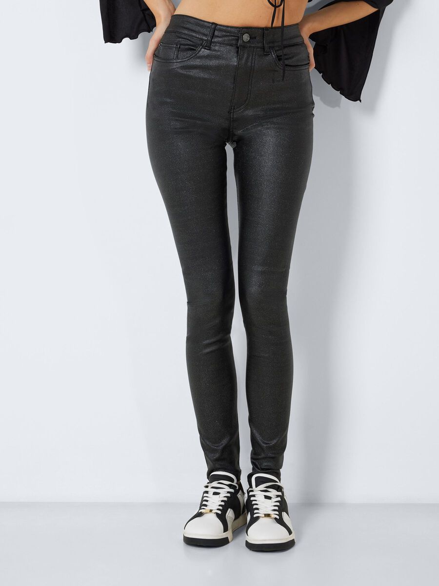 Noisy May NMCALLIE GLITTER SKINNY FIT JEANS