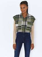 Noisy May CROPPED SLEEVELESS SHIRT