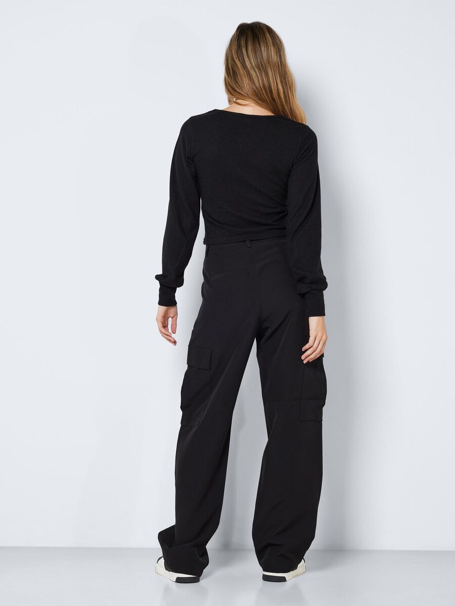 Noisy May LONG SLEEVED V-NECK TOP