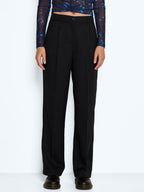 Noisy May HIGH WAISTED STRAIGHT FIT TROUSERS