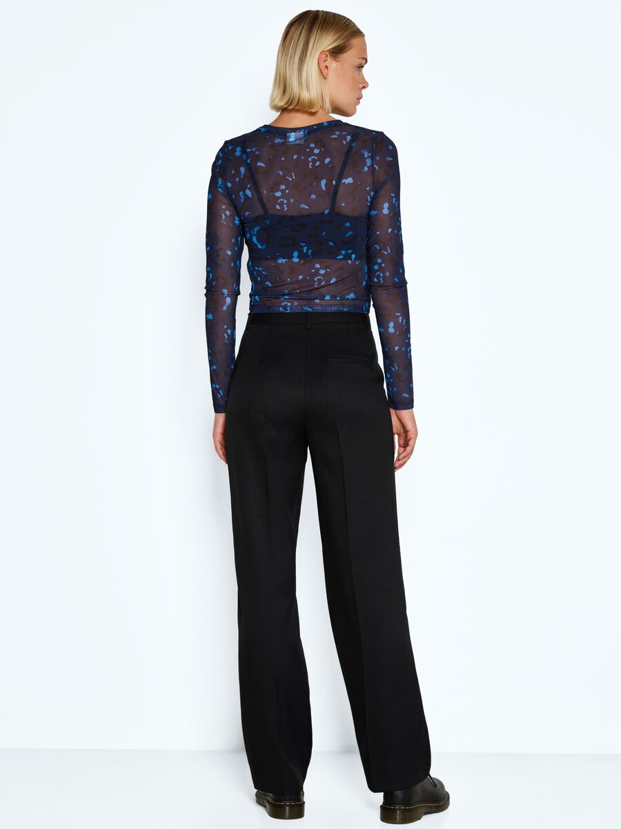 Noisy May HIGH WAISTED STRAIGHT FIT TROUSERS