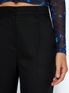 Noisy May HIGH WAISTED STRAIGHT FIT TROUSERS