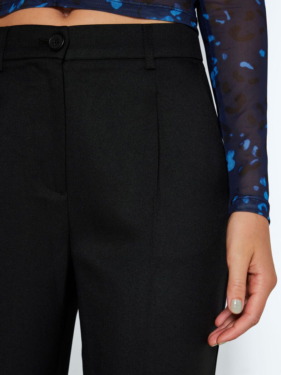 Noisy May HIGH WAISTED STRAIGHT FIT TROUSERS