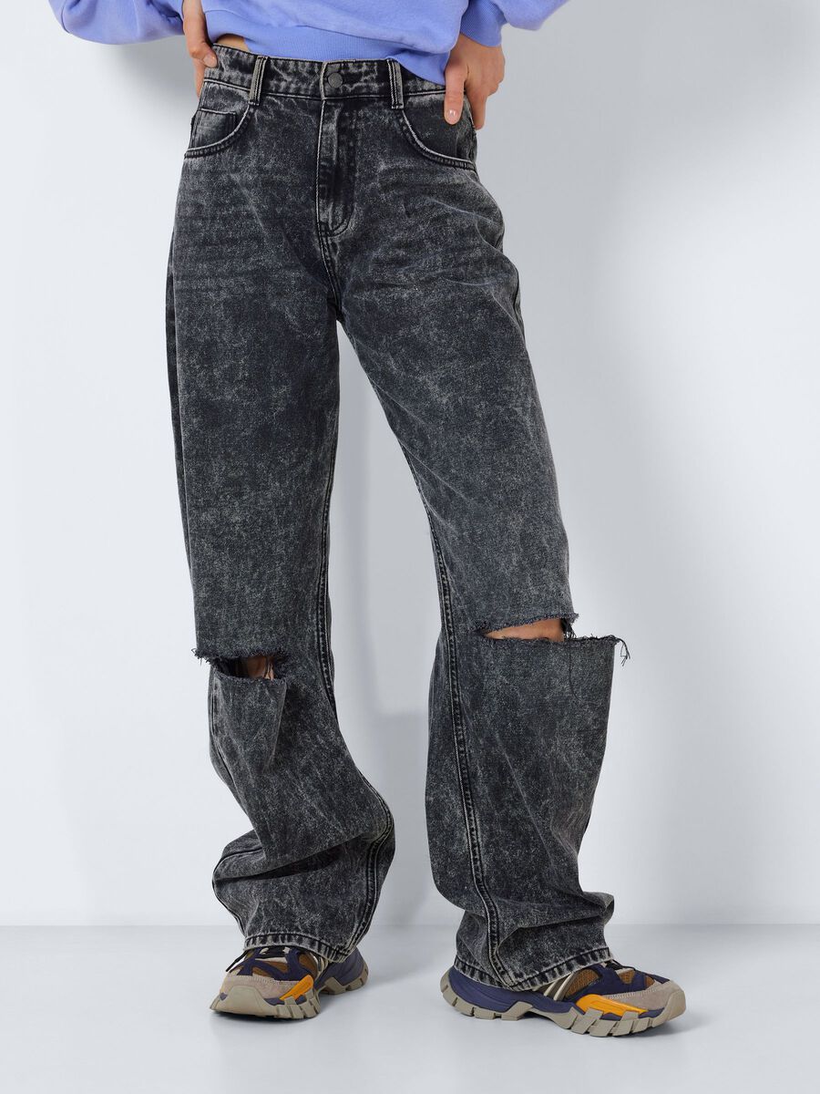 Noisy May NMJOSIE HIGH WAISTED WIDE LEG JEANS
