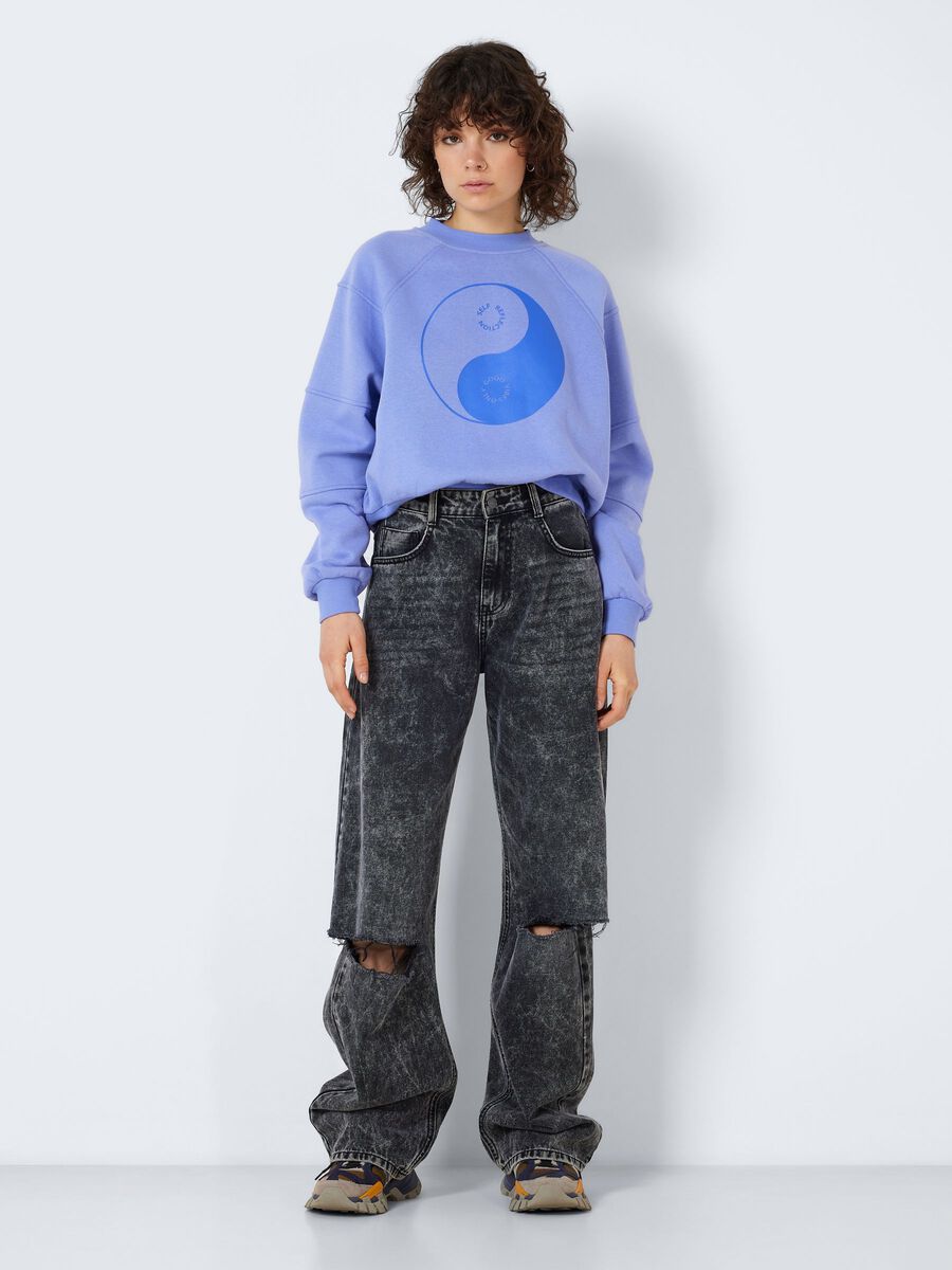 Noisy May NMJOSIE HIGH WAISTED WIDE LEG JEANS