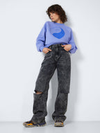 Noisy May NMJOSIE HIGH WAISTED WIDE LEG JEANS