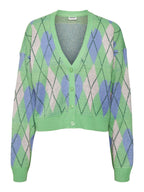 Noisy May CHEQUERED KNITTED CARDIGAN