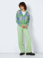 Noisy May CHEQUERED KNITTED CARDIGAN
