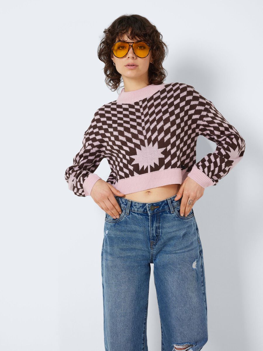 Noisy May CROPPED KNITTED PULLOVER