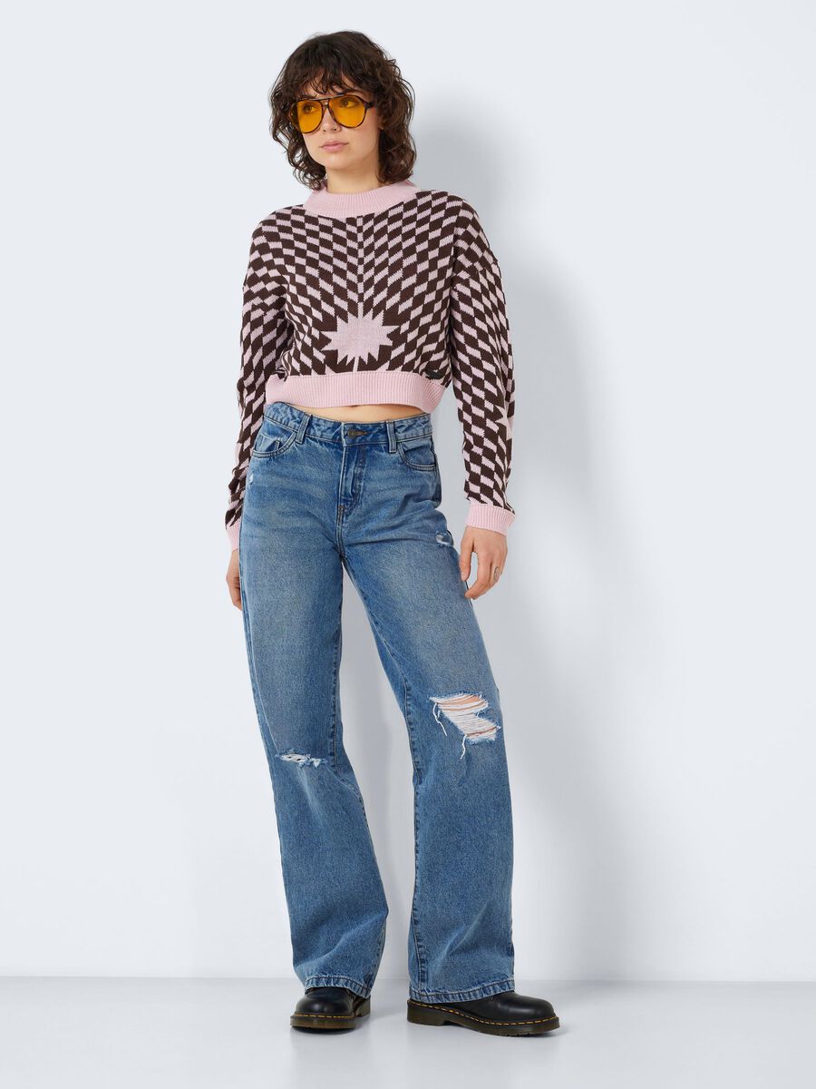 Noisy May CROPPED KNITTED PULLOVER