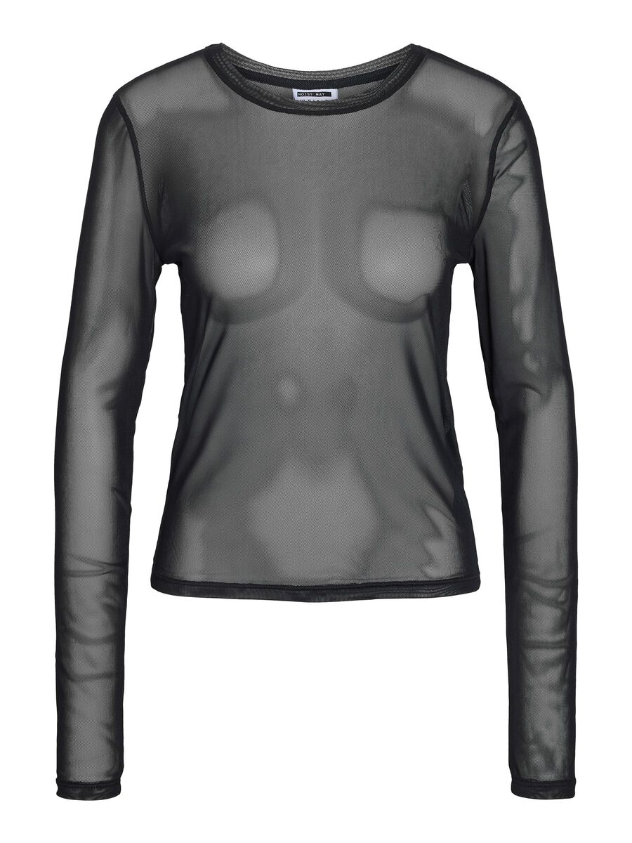 Noisy May LONG SLEEVED MESH TOP