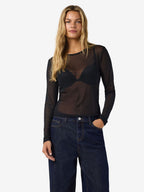 Noisy May LONG SLEEVED MESH TOP