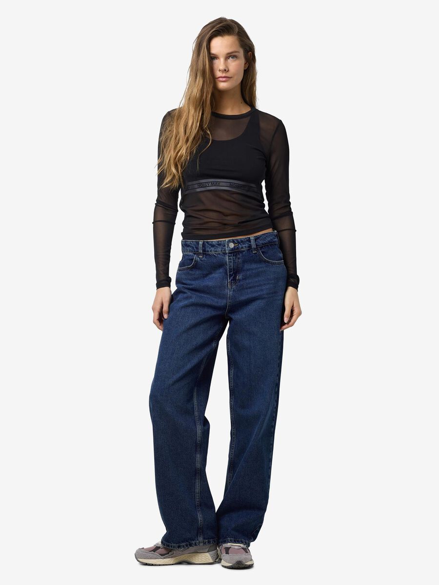 Noisy May LONG SLEEVED MESH TOP