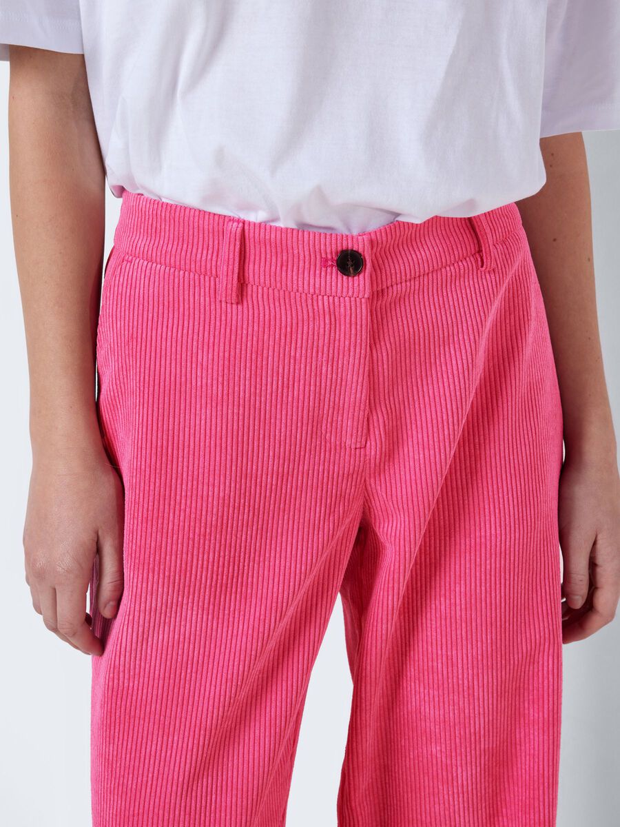 Noisy May LOW WAISTED CORDUROY TROUSERS
