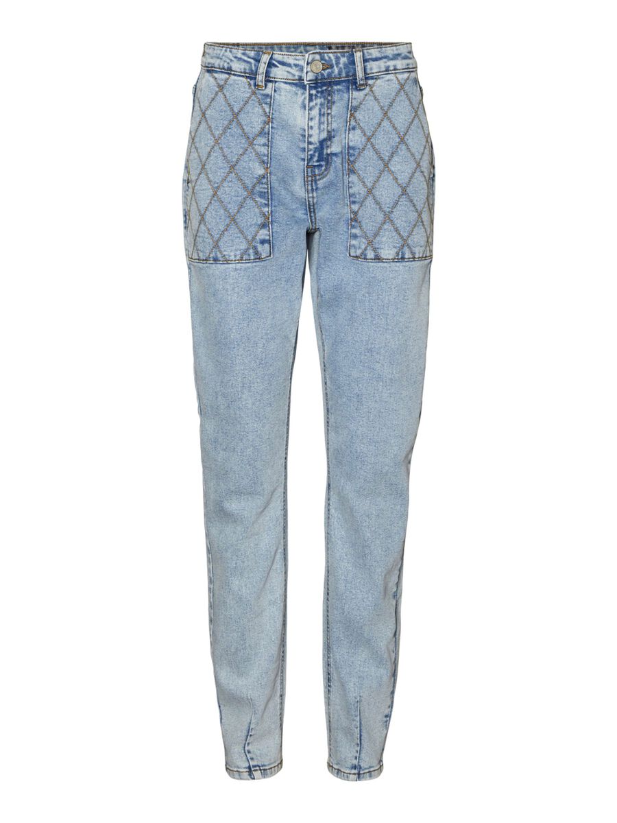 Noisy May NMJULY QUILTED MOM JEANS