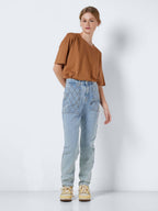 Noisy May NMJULY QUILTED MOM JEANS