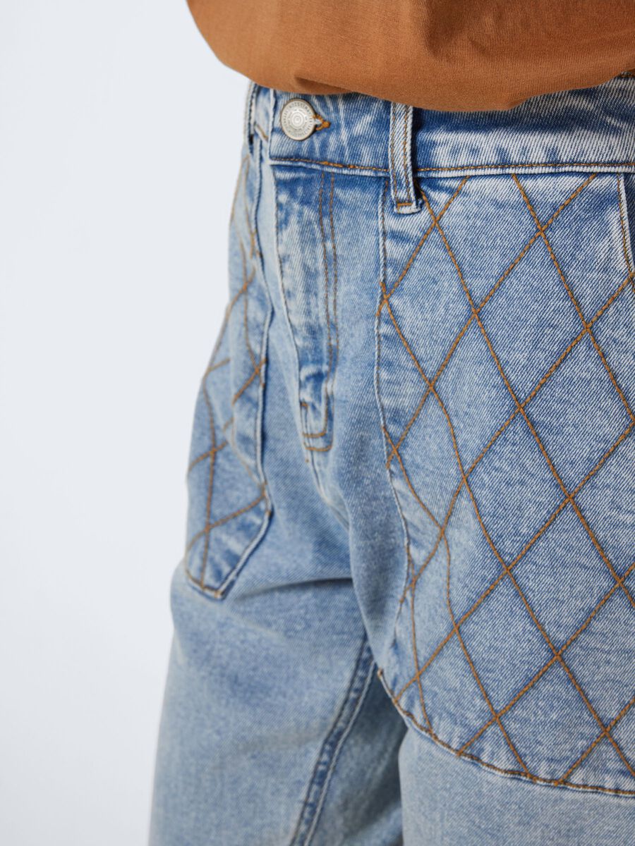 Noisy May NMJULY QUILTED MOM JEANS