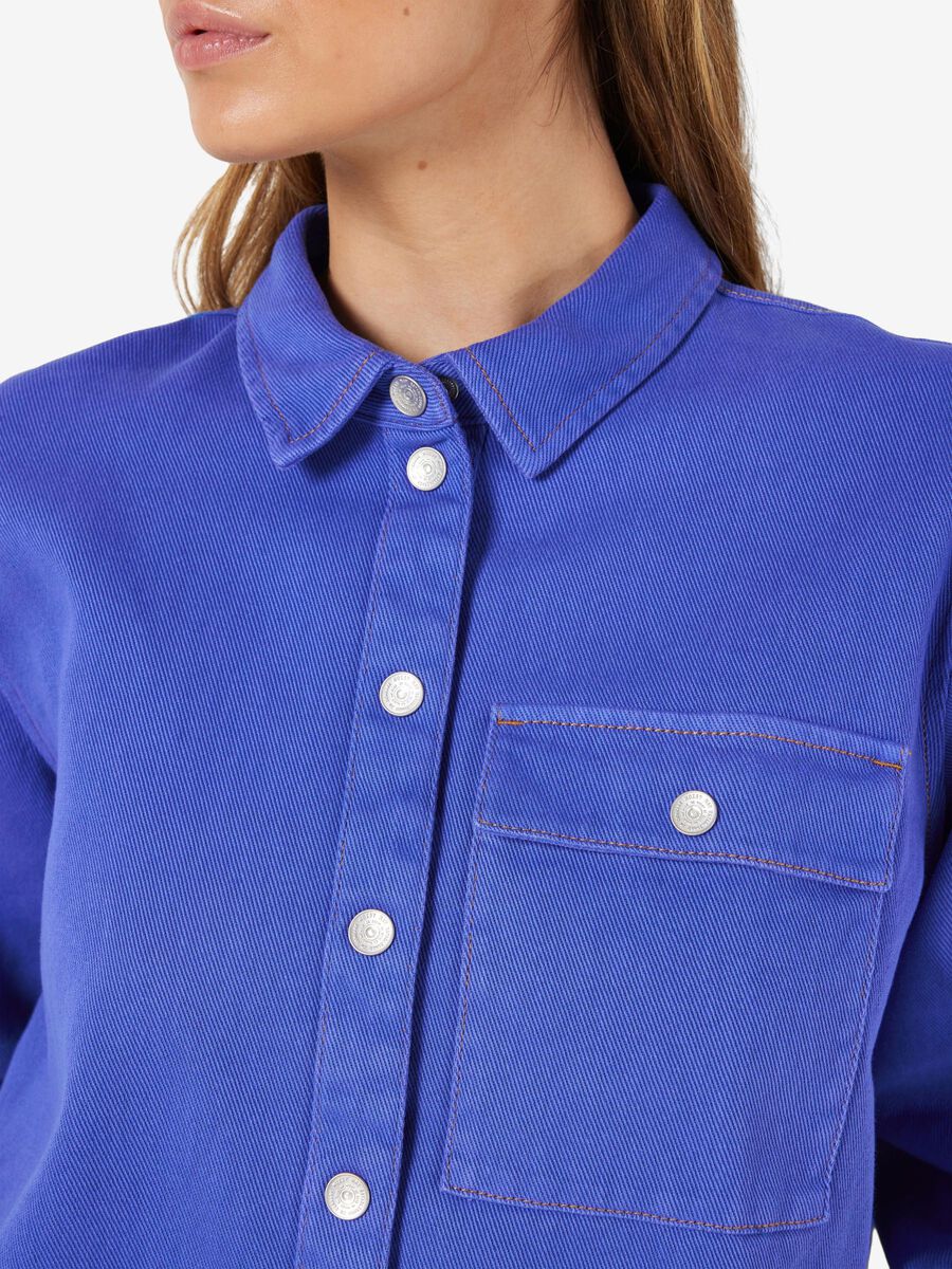 Noisy May CROPPED DENIM SHIRT