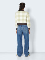 Noisy May CHEQUERED KNITTED PULLOVER