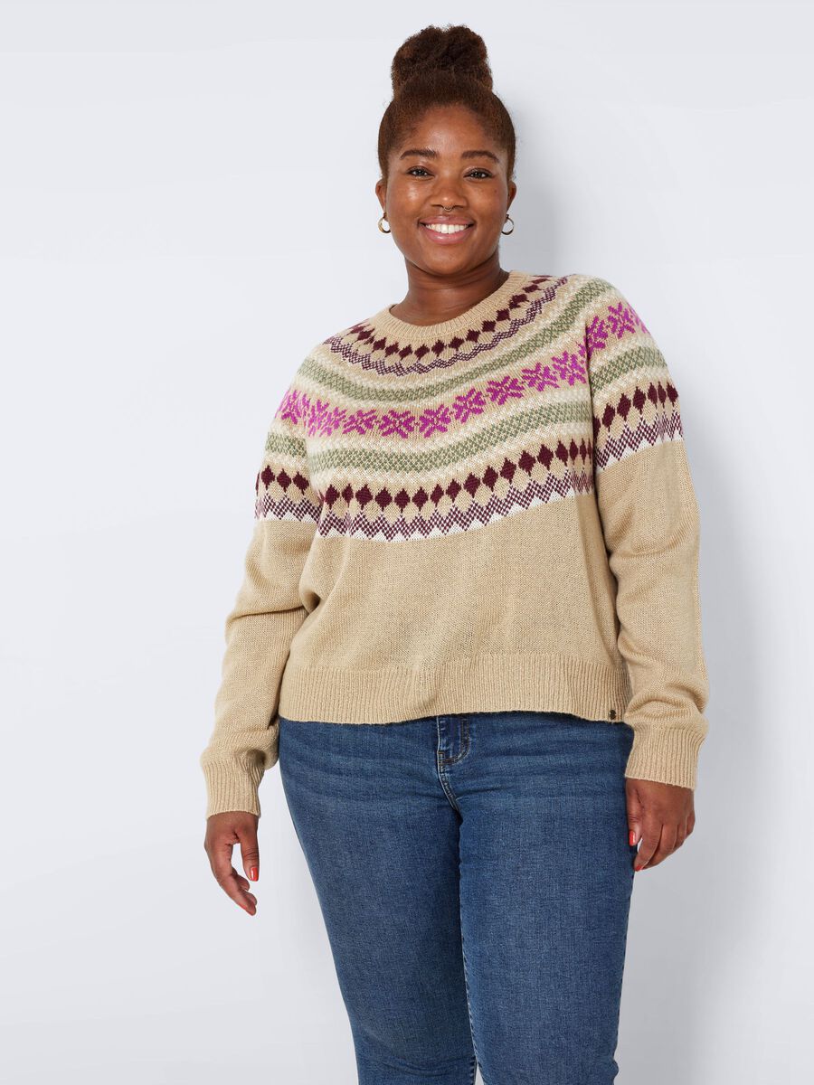 Noisy May CURVE KNITTED PULLOVER