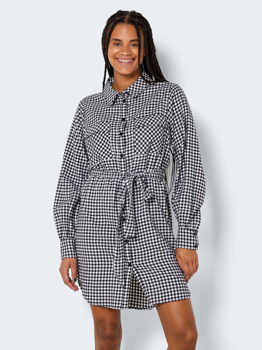 Noisy May CHEQUERED SHIRT DRESS