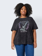 Noisy May CURVE PRINT T-SHIRT