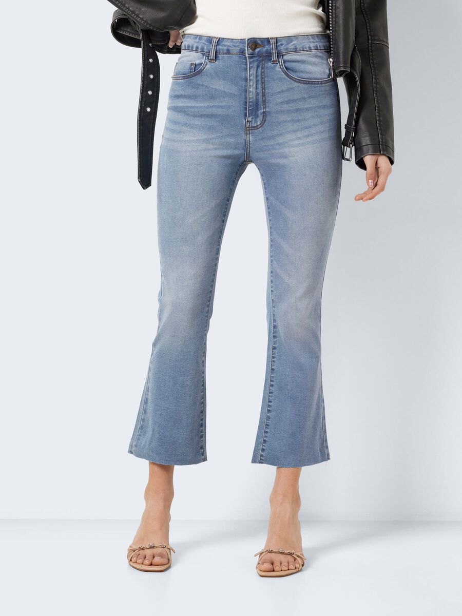 Noisy May NMSALLIE CROPPED FLARED JEANS