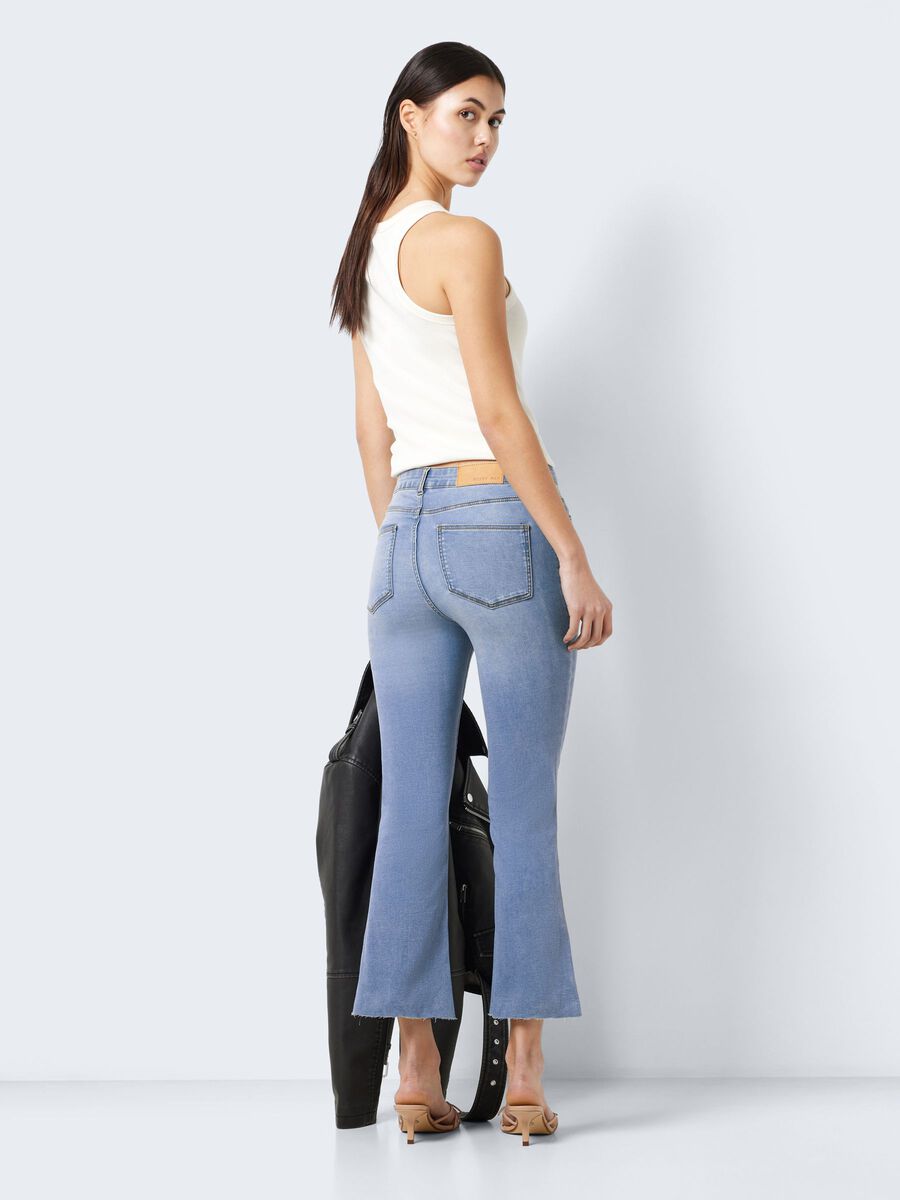 Noisy May NMSALLIE CROPPED FLARED JEANS