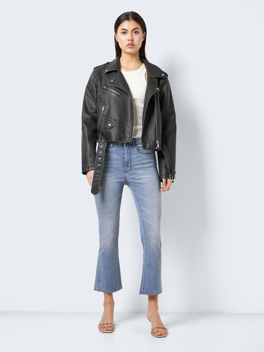 Noisy May NMSALLIE CROPPED FLARED JEANS