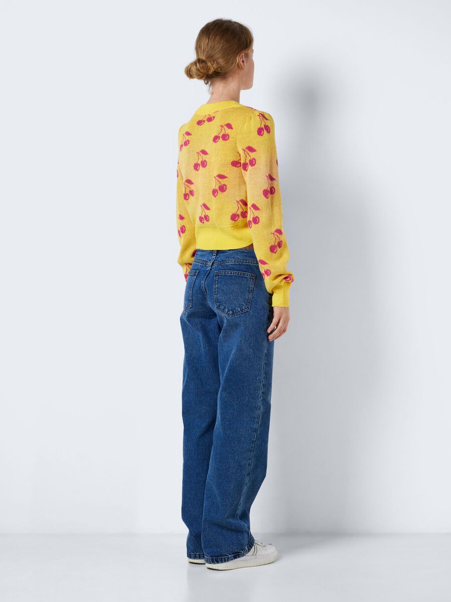 Noisy May MULTI-COLOURED KNITTED CARDIGAN