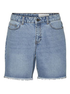 Noisy May NORMAL WAISTED FRILL DENIM SHORTS
