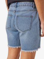 Noisy May NORMAL WAISTED FRILL DENIM SHORTS