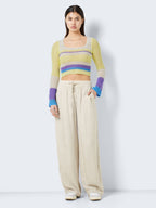 Noisy May CROCHET-LIKE PULLOVER