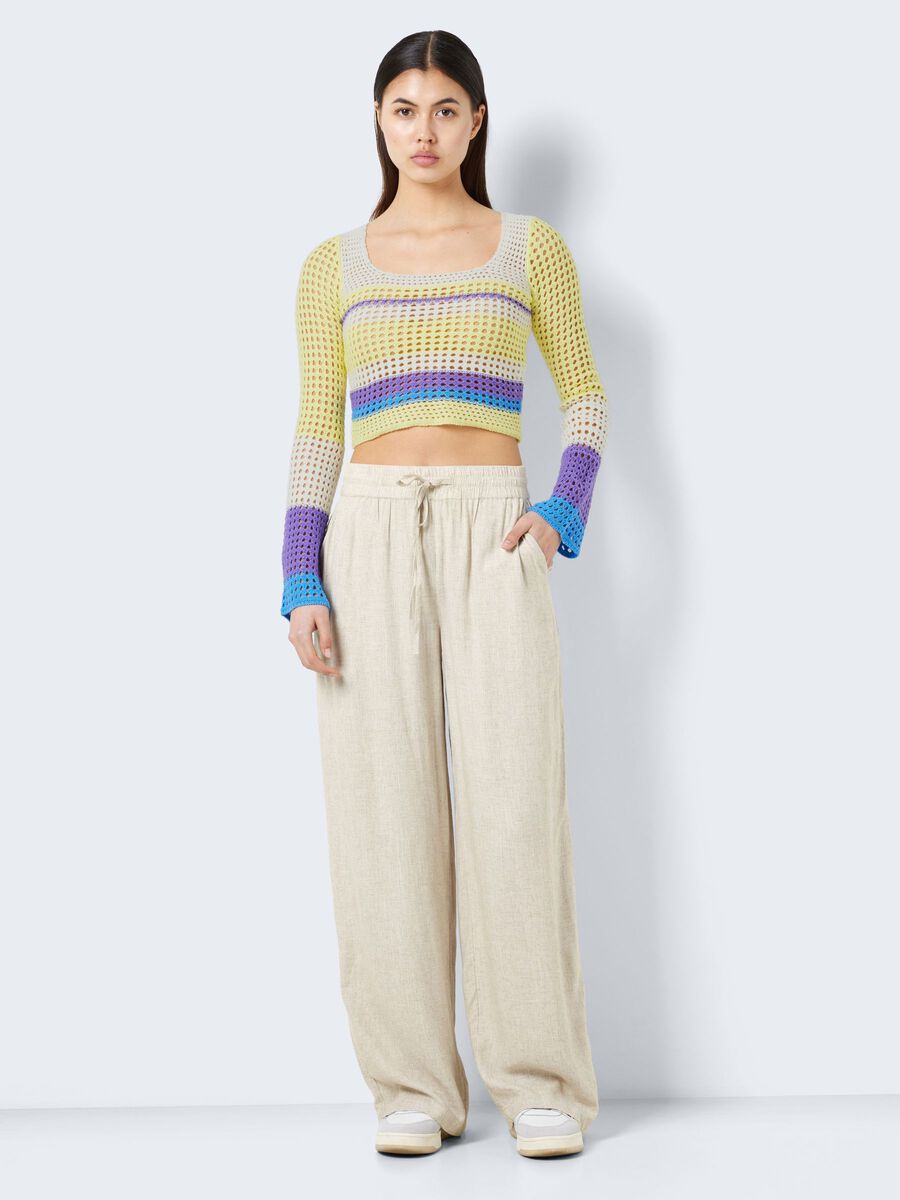 Noisy May CROCHET-LIKE PULLOVER