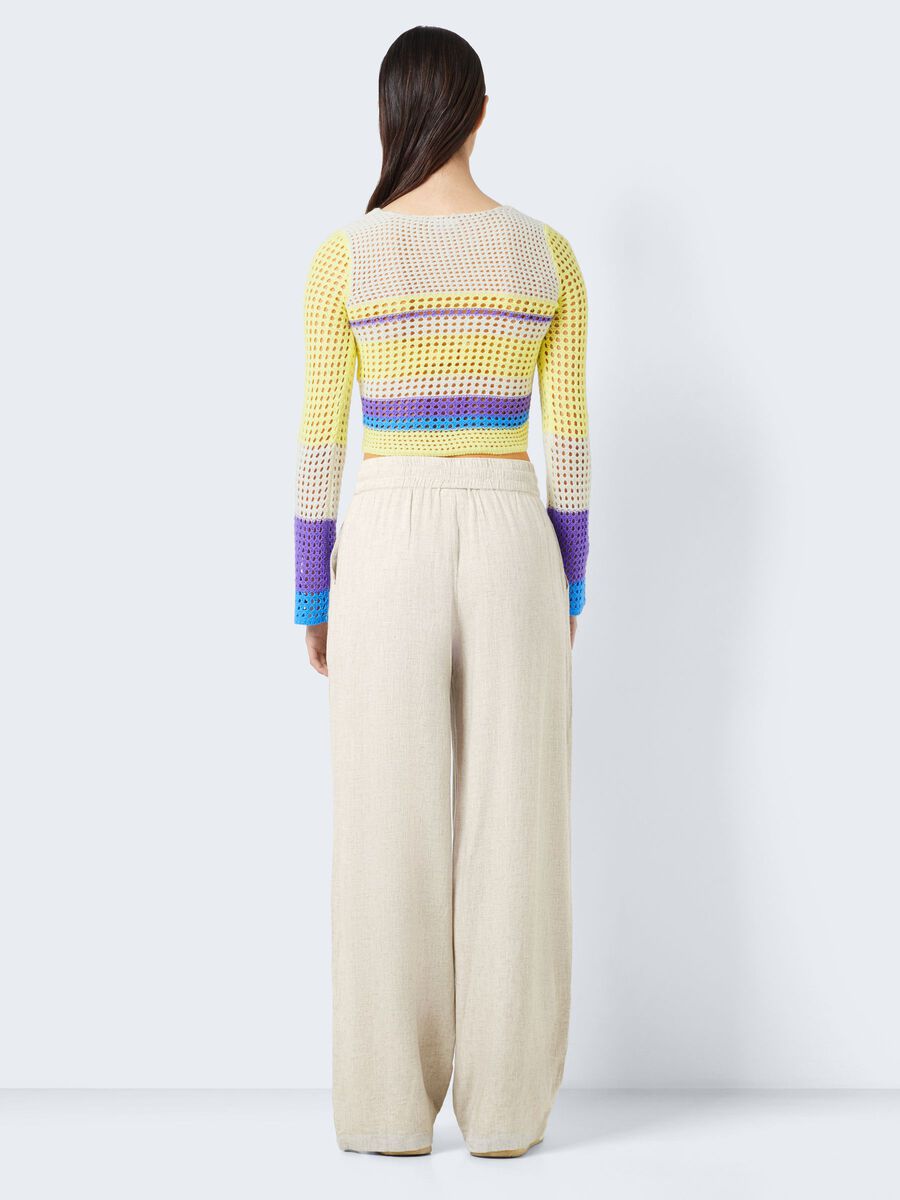 Noisy May CROCHET-LIKE PULLOVER