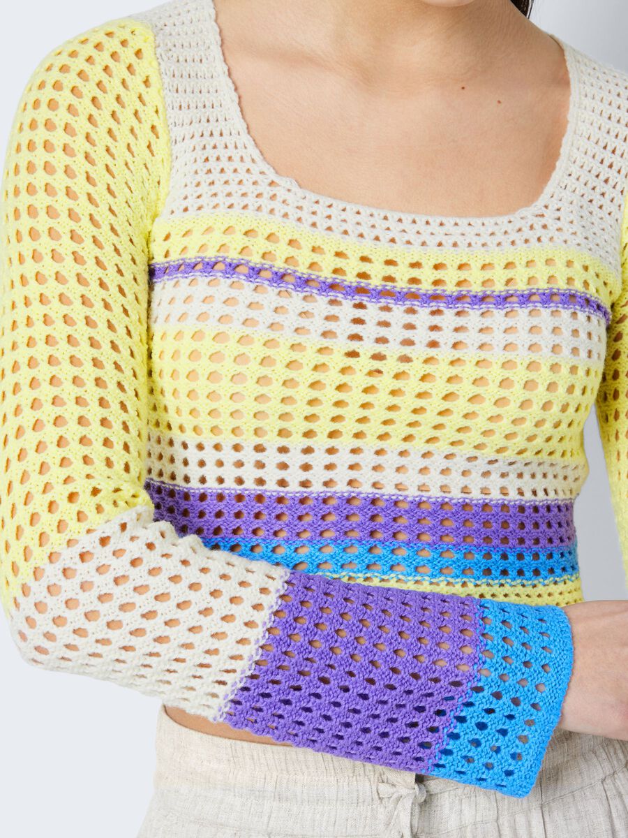 Noisy May CROCHET-LIKE PULLOVER