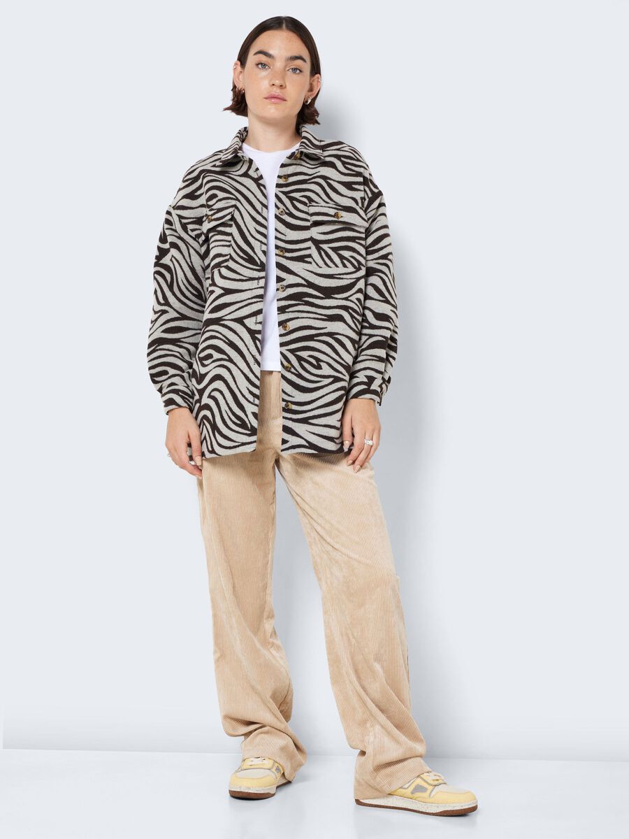 Noisy May LOOSE FIT ZEBRA SHIRT