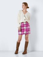 Noisy May CHEQUERED MINI SKIRT