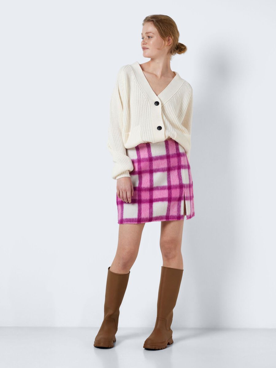 Noisy May CHEQUERED MINI SKIRT