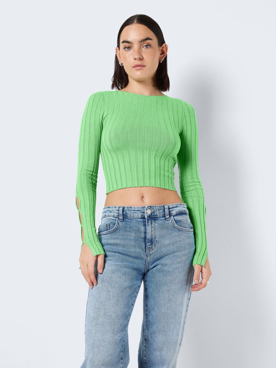 Noisy May LONG SLEEVED CUT-OUT TOP