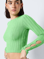 Noisy May LONG SLEEVED CUT-OUT TOP