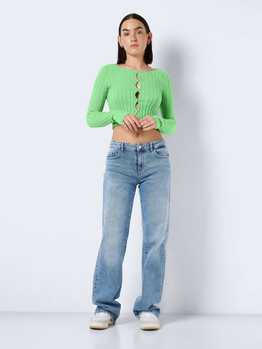 Noisy May KNITTED CUT-OUT CARDIGAN