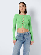 Noisy May KNITTED CUT-OUT CARDIGAN