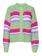 Noisy May STRIPED KNITTED CARDIGAN