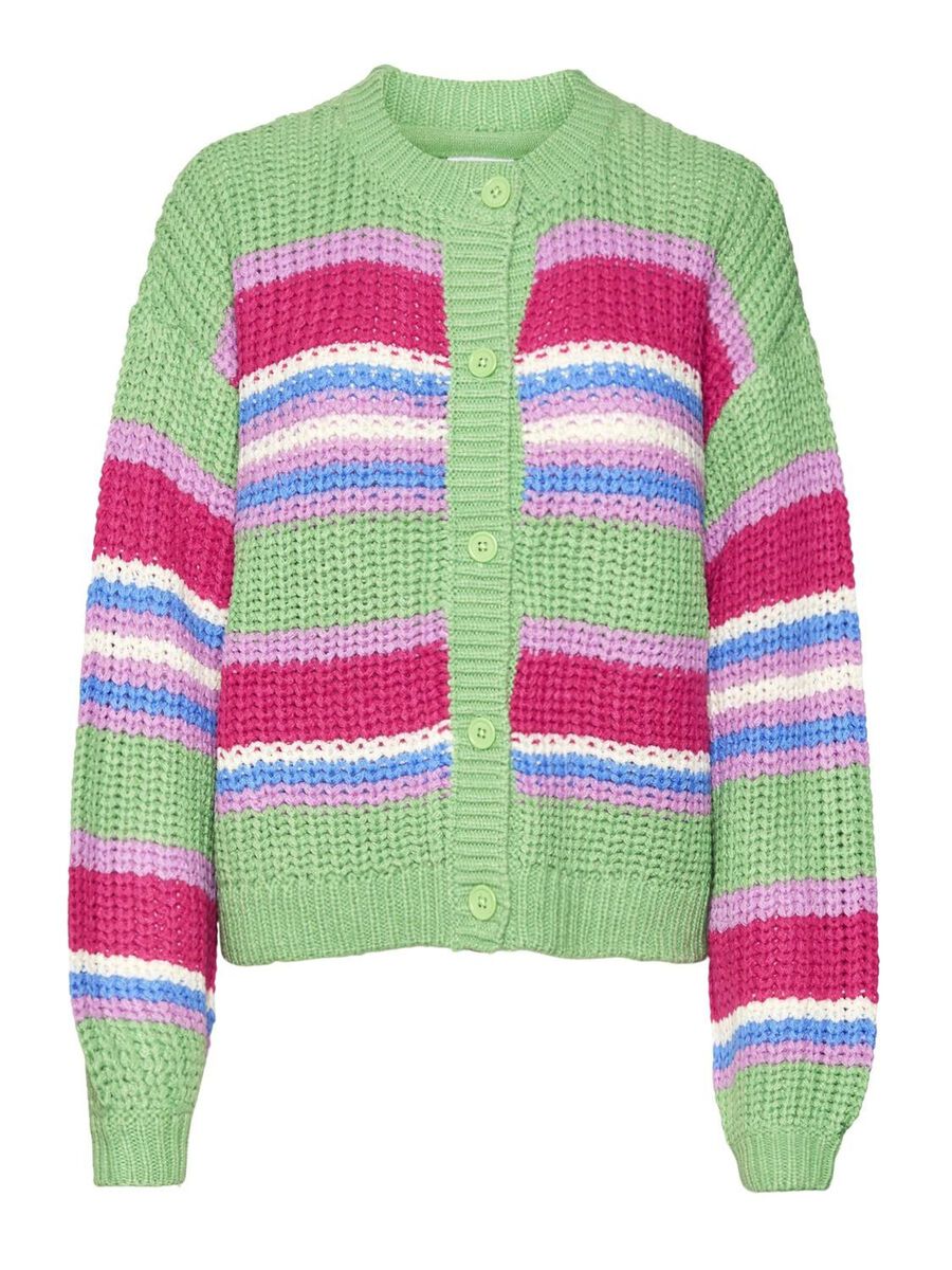 Noisy May STRIPED KNITTED CARDIGAN